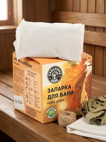 Запарка для бани Кора дуба фильтр-пакеты 5г 15 шт