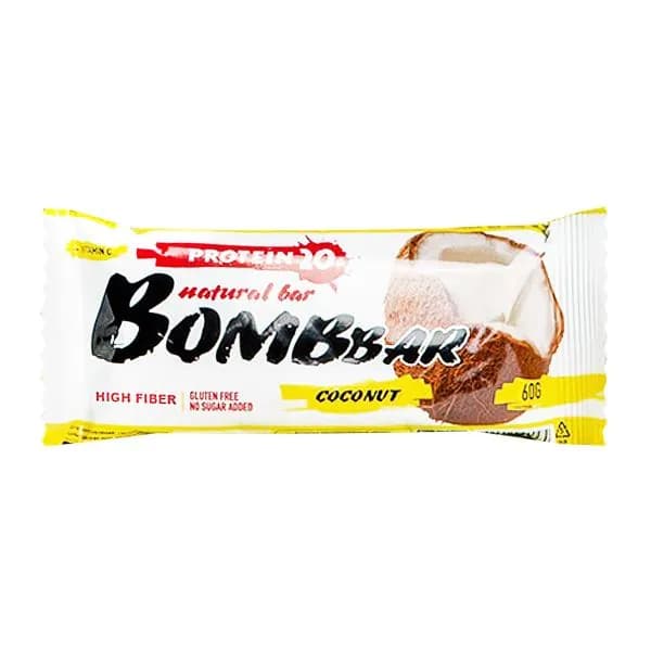 Батончик Bombbar протеиновый Кокос 60г