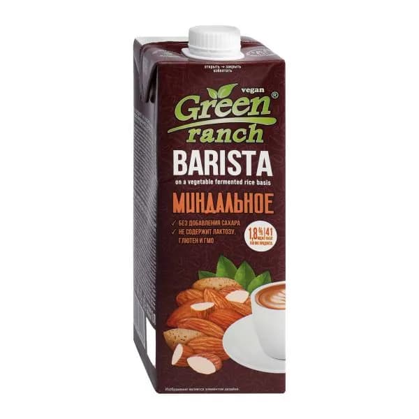 Напиток миндальный Green Ranch Barista 1л