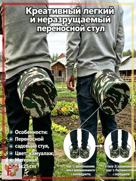 Садовая скамейка 25х25х25 см