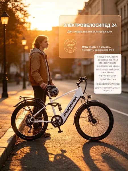 Электровелосипед, 200 Вт