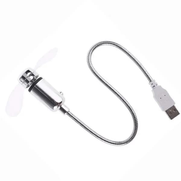 USB-вентилятор для ноутбука с гибким металлическим шарниром