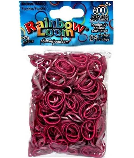 Резинки RAINBOW LOOM Фуксия Средневековье Medieval Fuchsia BW0066