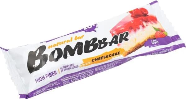 Батончик Bombbar протеиновый малиновый чизкейк 60г