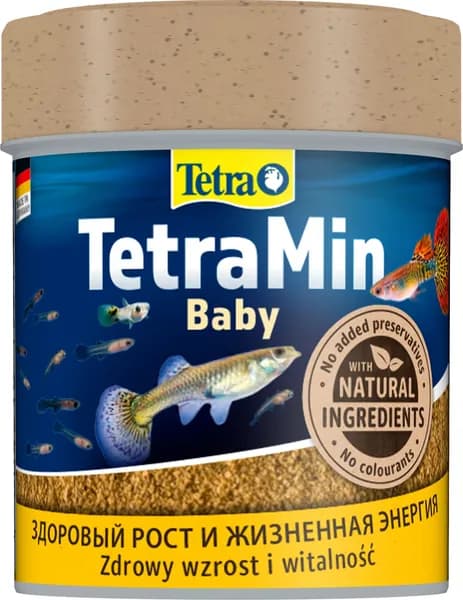 Корм для мальков Tetra Min Baby, микрохлопья, 66 мл, Tet-199156