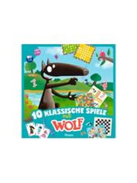 AUZOU Spielesammlung 10 Klassische Spiele mit Wolf, детские игры