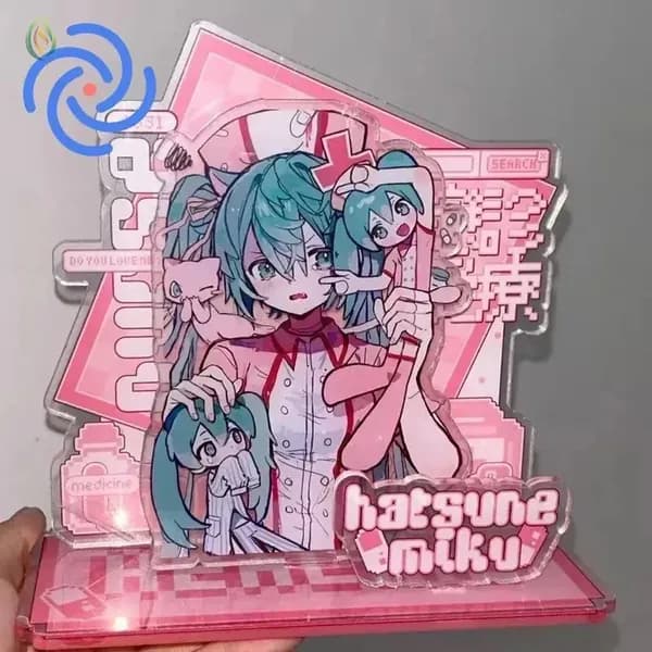 Акриловая фигурка "Hatsune Miku",8,серый металлик