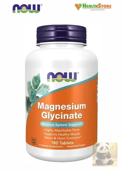 NOW Magnesium Glycinate 180 таблеток Нау Глицинат магния глицинат