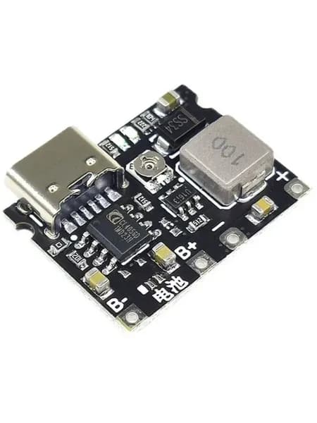 Плата зарядки 18650 3.7V/4.2V, повышающий DC-DC модуль, быстрая зарядка USB Type-C 2A
