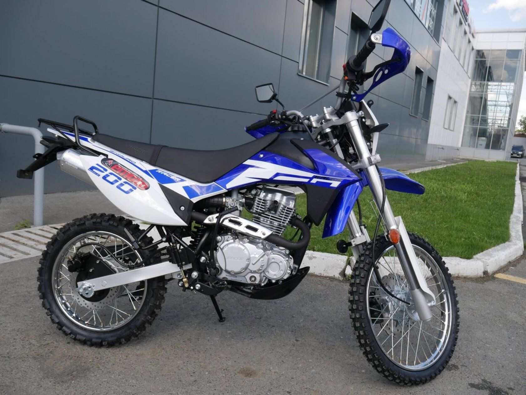 Мотоцикл Racer RC200GY-C2 Enduro_синий (с ПТС в заводской упаковке)