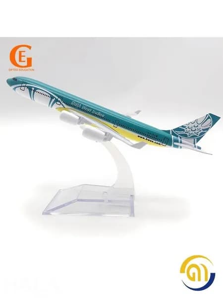 Модель самолета из металла, Аэробус A340, авиакомпания Карибские авиалинии, подарок
