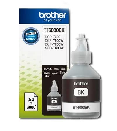Чернила Brother BT6000BK черный 108мл для Brother DCP-T300/T500W/T700W/MFC-T800W