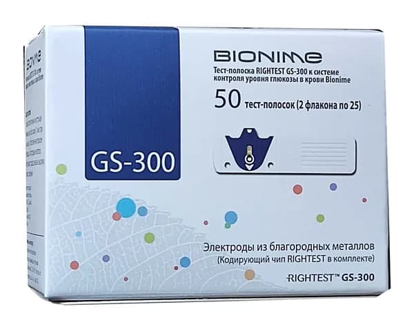 Тест-полоски Bionime Rightest GS300 № 50
