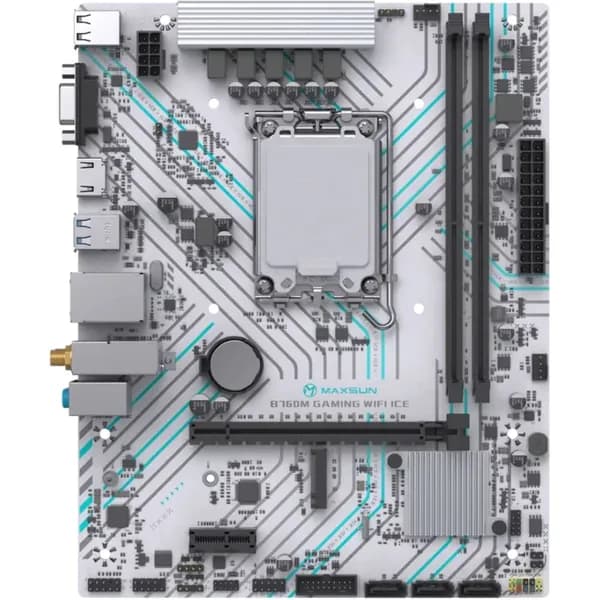 Maxsun B760M GAMING WIFI ICE, LGA 1700, DDR4, Материнская плата