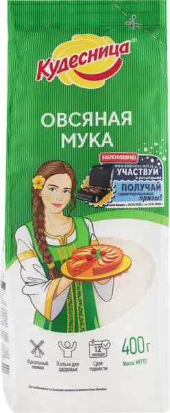 Мука овсяная КУДЕСНИЦА, 400г