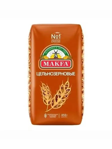 Макаронные изделия Makfa Спирали цельнозерновые 450 г