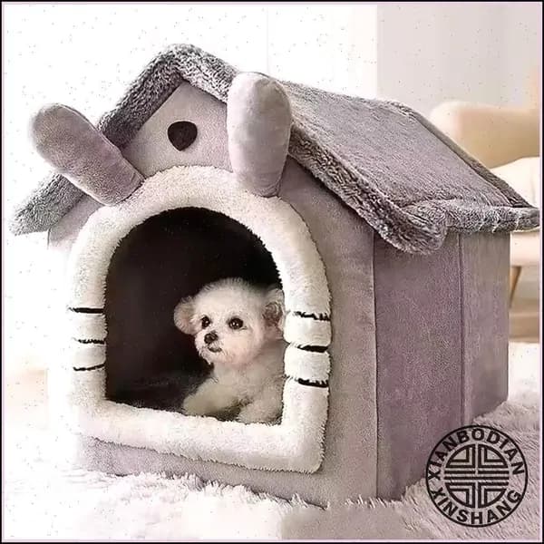 Домик для кошки Маленькие собаки,Теплое гнездышко для питомца зимой
