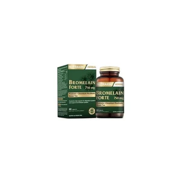 Nutraxin Бромелайн Форте 60 таблеток