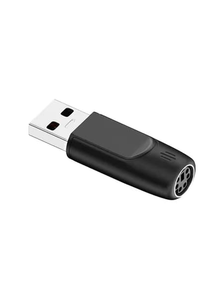 Штекер - переходник (адаптер) с USB (папа) на PS/2 (мама) конвертер для клавиатуры, мышки компьютера ПК (Черный, Зеленый) 1шт