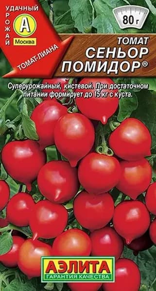 Семена Томат Сеньор Помидор (20 семян) - Аэлита
