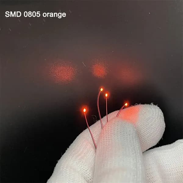 0805 Миниатюрные лампы SMD Led DIY Материальные лампы для моделирования железнодорожных сцен HO