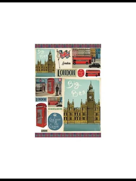 Карта для декупажа "London", 50х70 см, 80 г м2