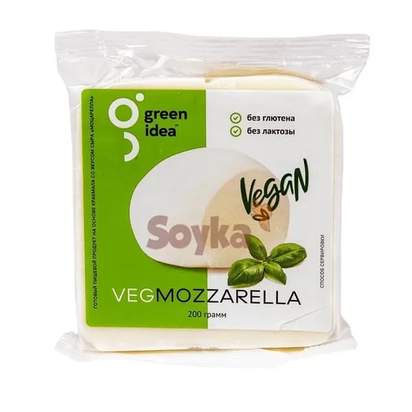 Продукт постный со вкусом сыра Моцарелла Green Idea, 200г