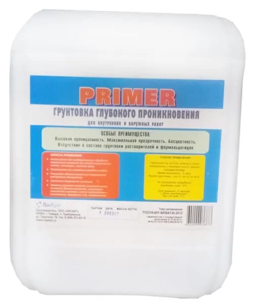 Грунтовка акрил унив 5 л ПОЛИТАП PRIMER // 139370
