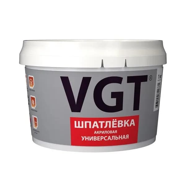 Шпатлевка акриловая универсальная VGT (1кг)