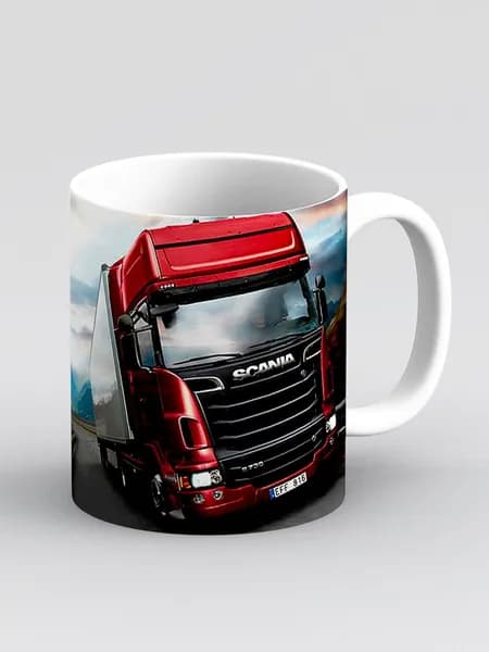 Кружка "Дальнобойщик Фура Сканиа SAAB Scania"