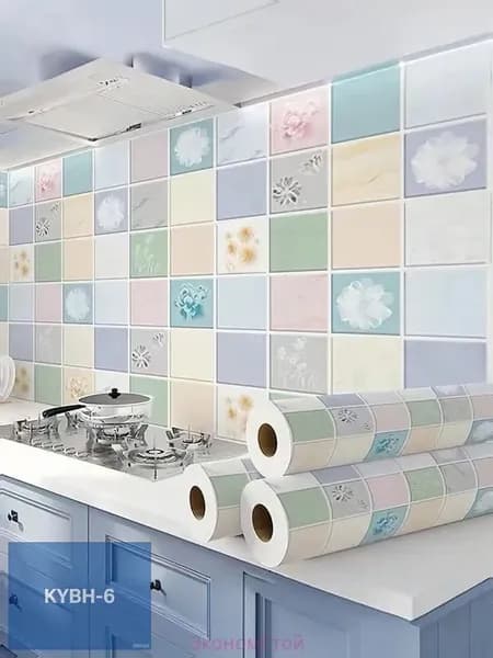 Обои для кухонного стола: маслостойкие к загрязнению, высокотемпературные, влагонепроницаемые, плесеноустойчивые 0,6 x 1 м