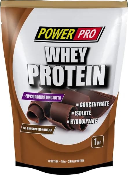 Сывороточный протеин Whey Protein 1000 гр (Power Pro). Вкус: Шоколад