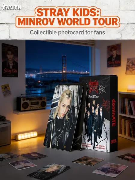 STRAY KIDS набор фотокарточек 55 шт, DOMINATE WorldTour 2024 альбомные Lomo-карты SKZOO коллекционный постер для фанатов