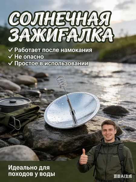 Безопасное портативное зажигание, солнечная батарея
