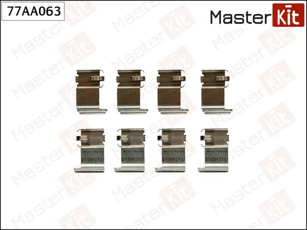 Комплект установочный тормозных колодок Mitsubishi Colt, VCJCPLancer VICJ-CP 95-04 MasterKit 77AA063