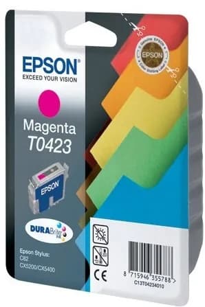 Картридж Epson T0423 пурпурный оригинальный для Epson Stylus Color C82 CX5200 CX5400