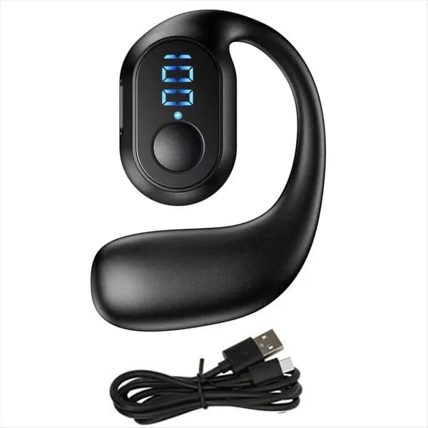 I8(K E Y V) Подвесная Bluetooth-Гарнитура С Одним Ухом И Цифровым Дисплеем, Черная