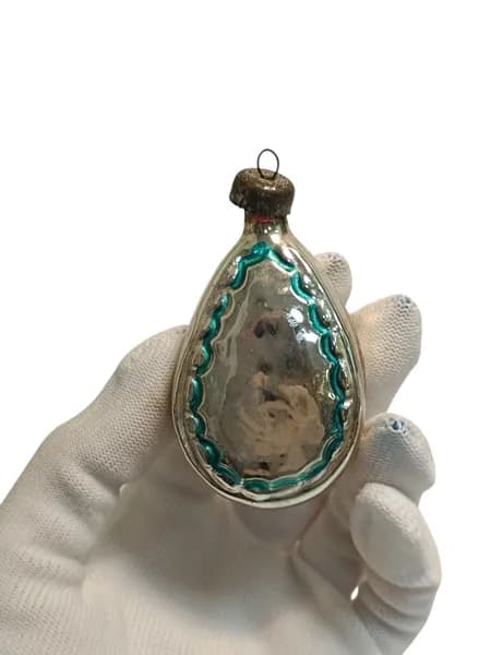 Советская винтажная елочная игрушка, Мандолина. Сделано в СССР.