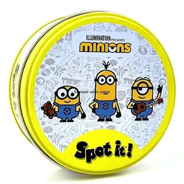 Настольная игра Доббль/ Дубль Spot it! Minions- отличное развлечение для всей семьи и забавный подарок на !
