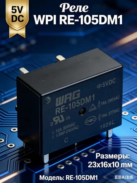 Реле для чайника термопота RE-105DM1 5V