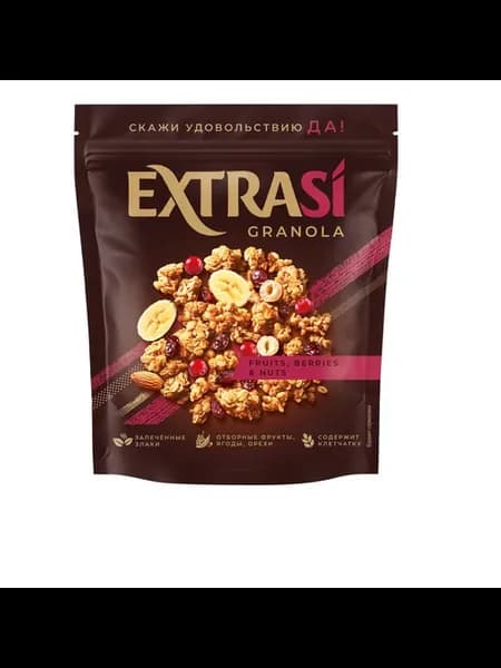 Гранола-мюсли Extrasi фрукты-ягоды-орех 300 г