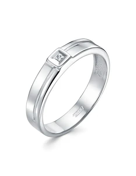 Кольцо женское серебряное с бриллиантами Novel Jewelry