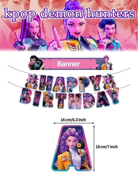 украшения для вечеринки на день рождения, K-Pop охотницы на демонов