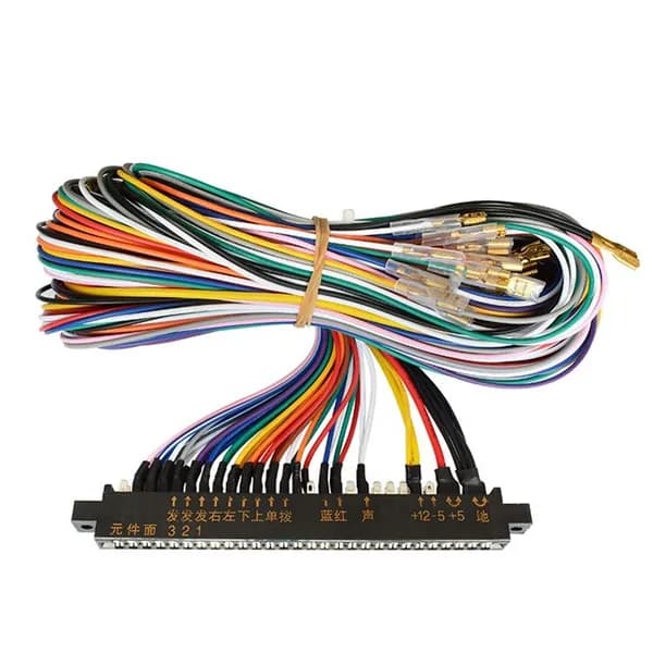 (S T N Z) Провод шкафа Jamma Harness с 5, 6 проводами кнопки действия / Pin 28 5,6 кнопок совместим аркадного игрового автомата