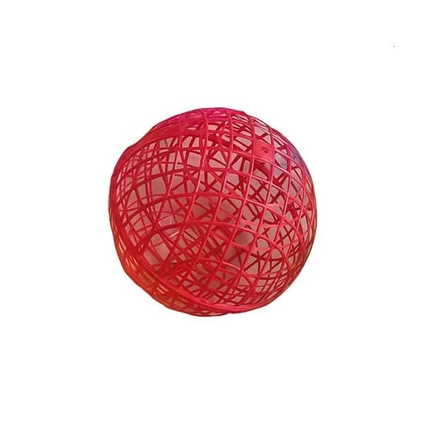 Круглая катящаяся клетка для птиц и мелких животных, красный - 20cm