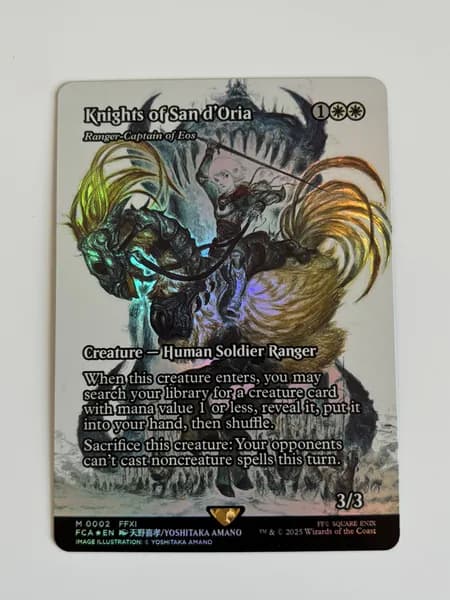Портативные карты MTG Высококачественная фольга карт Final Fantasy Рыцари Сан-д'Ории2