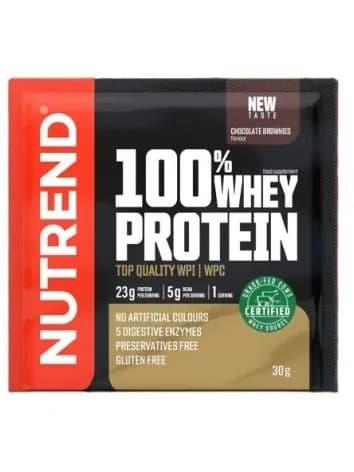 Nutrend протеин 100 WHEY 30g Цвет:Шоколадный брауни;Размер:30g