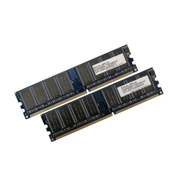 Оперативная память DDR, 400 МГц, 2 x (Excalibrus E3200256-T32M8EXF (Kit 2x256Mb))
