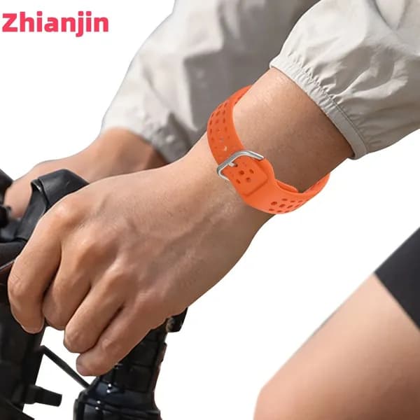 Силиконовый ремешок 22 мм для Amazfit Bip Max/Bip 6, оранжевый, с быстросъёмным креплением