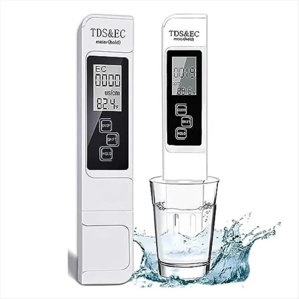 Цифровой 3-в-1 измеритель TDS, EC и температуры "TDS/EC/Temp.", 0-9999 ppm для гидропоники и питьевой воды